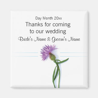 Scottish Wedding Souvenirs, Gifts, Giveaways Magnet