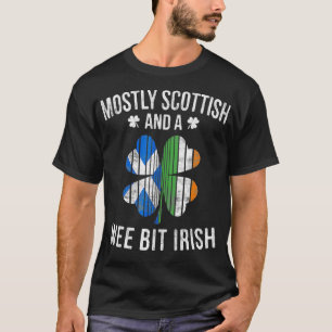 Scottish Wee Bit Irish Scotland St Patricks Day Gi T-Shirt
