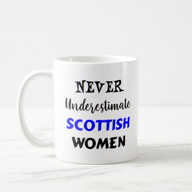 scottish women coffee mug (Left)