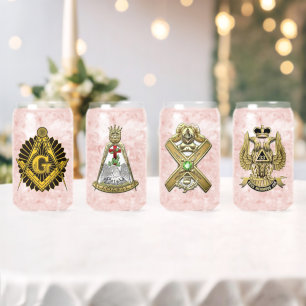 Scottishrite Masons Glass Set