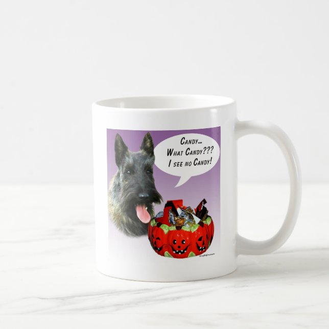 ScottishTerrier Halloween Candy Coffee Mug (Right)