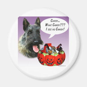 ScottishTerrier Halloween Candy Magnet