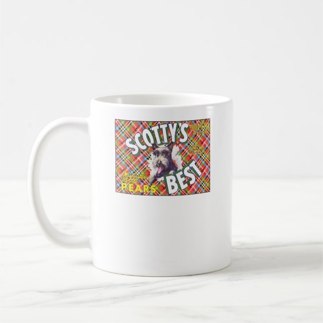 Scotts Best Pears - Fruit Crate Label Coffee Mug (Left)