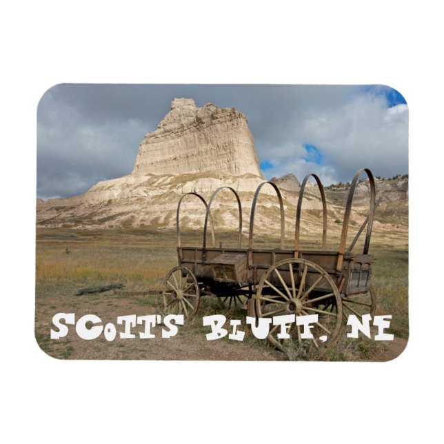 Scott's Bluff in present day Nebraska Magnet (Horizontal)