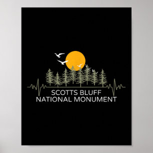 Scotts Bluff National Monument Heartbeat Nature Hi Poster