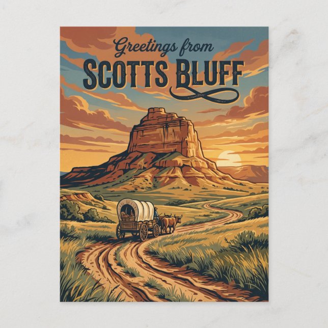 Scotts Bluff National Monument USA Postcard (Front)