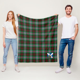 Scotts Brodie Tartan Plaid Fleece Blanket
