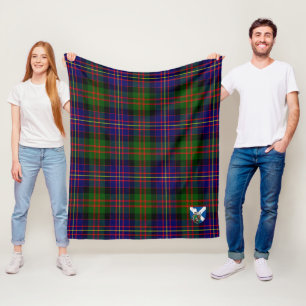 Scotts Cameron Of Erracht Modern Tartan Plaid Fleece Blanket