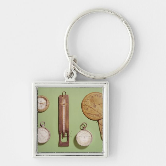 Scott's compass, thermometer, sundial, key ring (Front)