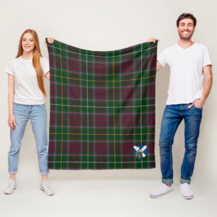 Scotts Crosbie Tartan Plaid Fleece Blanket