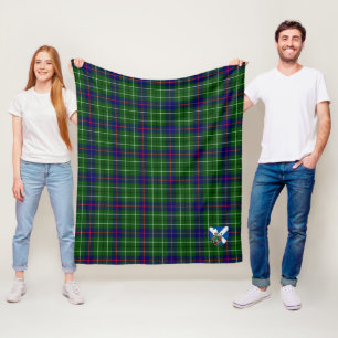 Scotts Duncan Modern Tartan Plaid Fleece Blanket