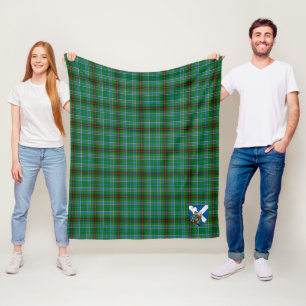 Scotts Duncan of Sketraw Tartan Plaid Fleece Blanket