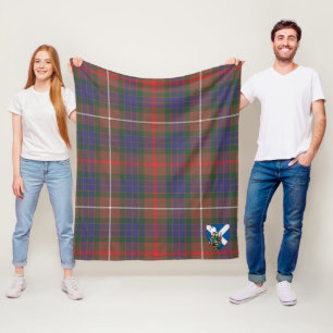 Scotts Fraser Hunting Modern Tartan Plaid Fleece Blanket