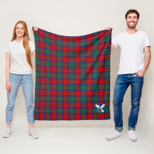 Scotts Fraser of Altyre Tartan Plaid Fleece Blanket
