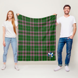 Scotts Grey Hunting Tartan Plaid Fleece Blanket