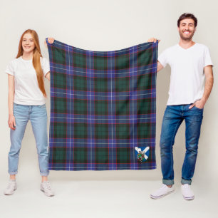 Scotts Guthrie Modern Tartan Plaid Fleece Blanket