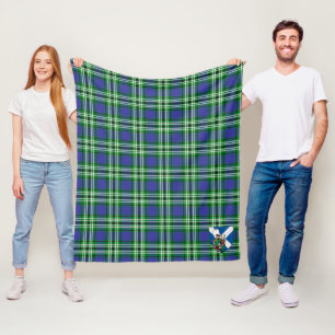 Scotts Learmonth Tartan Plaid Fleece Blanket