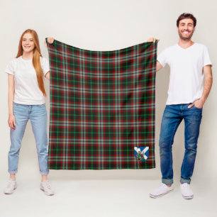 Scotts Lindsay Hunting Tartan Plaid Fleece Blanket
