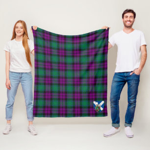 Scotts MacArthur Milton Tartan Plaid Fleece Blanket