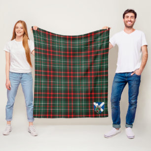 Scotts MacDiarmid Modern Tartan Plaid Fleece Blanket