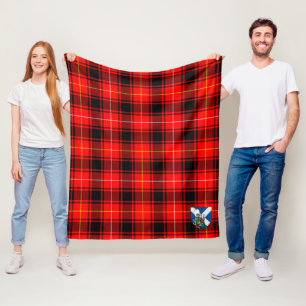 Scotts MacIntyre Modern Tartan Plaid Fleece Blanket