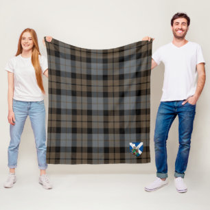 Scotts MacKay Weathered Tartan Plaid Fleece Blanket