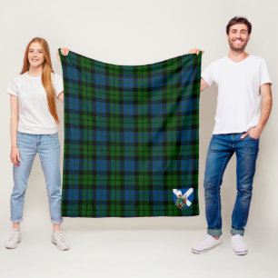 Scotts MacKie Tartan Plaid Fleece Blanket