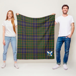 Scotts MacMillan Hunting Modern  Tartan Plaid Fleece Blanket