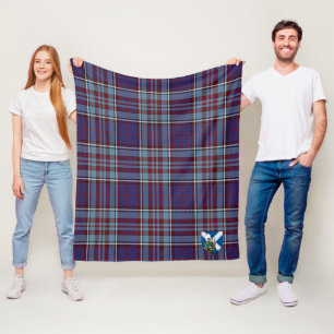 Scotts RCAF Tartan Plaid Fleece Blanket