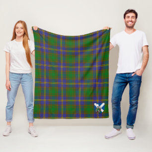 Scotts Strange of Balcaskie Tartan Plaid Fleece Blanket