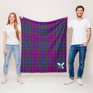 Scotts Wardlaw Tartan Plaid Fleece Blanket