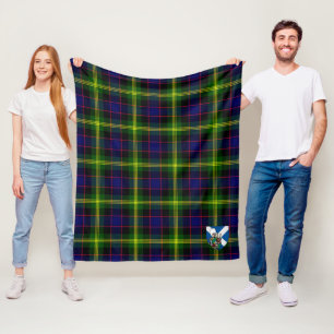 Scotts Watson Modern Tartan Plaid Fleece Blanket