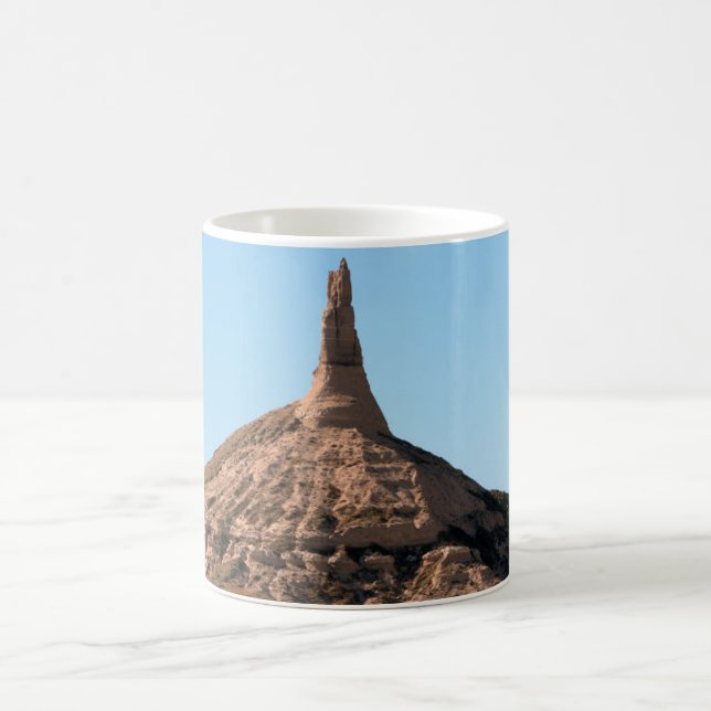 Scottsbluff Nebraska Chimney Rock Spire Coffee Mug (Center)