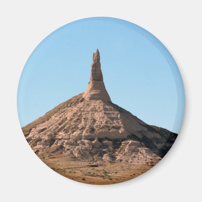 Scottsbluff Nebraska Chimney Rock Spire Magnet (Front)