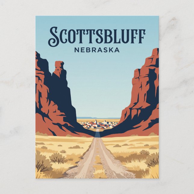 Scottsbluff USA Postcard (Front)