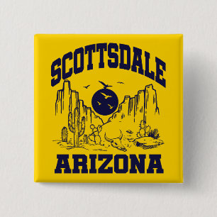 Scottsdale,Arizona 15 Cm Square Badge