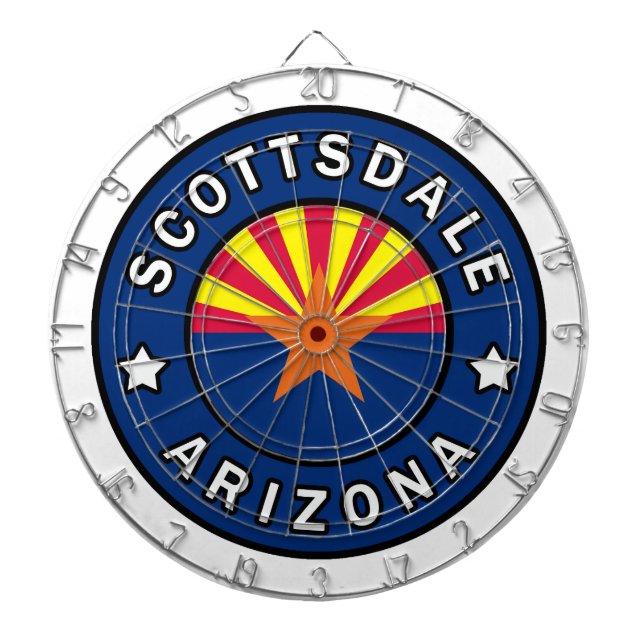 Scottsdale Arizona Dartboard (Front)