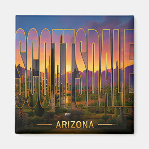 Scottsdale Arizona Desert Travel Vacation Memories Magnet