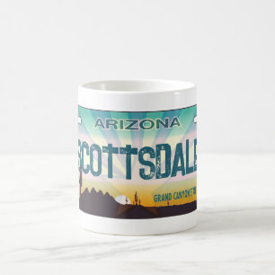 Scottsdale Arizona flag license plate mug