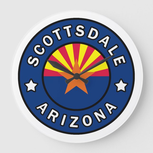 Scottsdale Arizona Large Clock (Front)