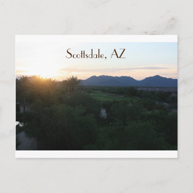 Scottsdale, Arizona Postcard (Front)