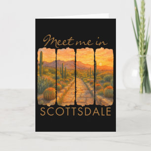 Scottsdale Arizona Travel Brushstroke Meet Me In S Card