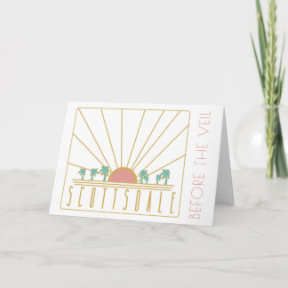 Scottsdale Bachelorette Invite with Itinerary