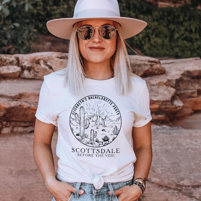 Scottsdale Bachelorette Party Bridesmaids Custom T-Shirt (Creator Uploaded)