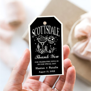 Scottsdale Bachelorette Party Wedding Thank You Gift Tags