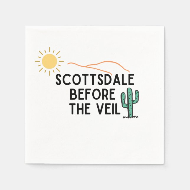 Scottsdale Before The Veil Napkin (Front)
