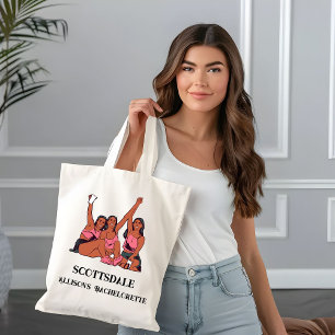 Scottsdale cowboy bachelorette party tote bag