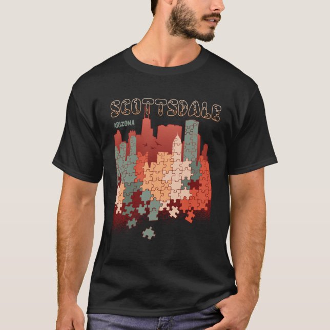 Scottsdale In Arizona Travel Souvenir T-Shirt (Front)