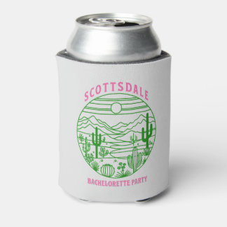 scottsdale pink cactus bachelorette party can cooler