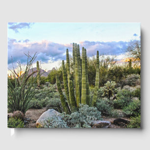 Scottsdale Succulent Sunset Guest Book